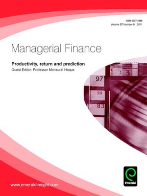 cover image of Managerial Finance, Volume 37, Issue 5
